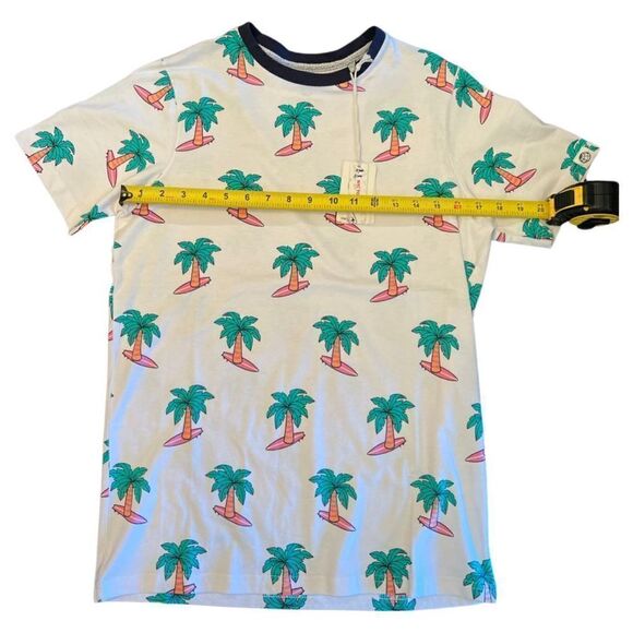 Free Planet Men’s Palm Tree and Surfboard white Tshirt Tee size XS - Picture 6 of 7